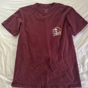 Vans Maroon Graphic T-Shirt